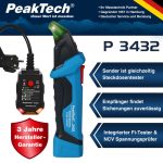 PeakTech P3432 – Buscador de fusibles con comprobador RCD - Imagen 3